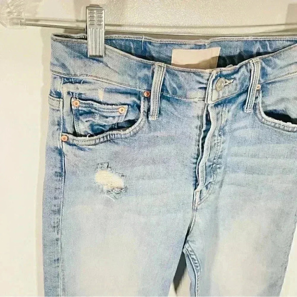 NEW MOTHER Denim The Tomcat Jeans The Confession Wash Distressed Retro Y2K 90s - Picture 7 of 9